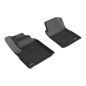 GMC Sierra EV Floor Mats - Front - 3D MAXpider - Kagu - Black - `24-`26 GMC Sierra EV Floor Mats - Front - 3D MAXpider - Kagu - Black - `24-`26